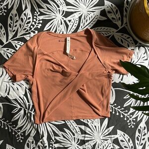 Lululemon Women's Rust Wrap Top